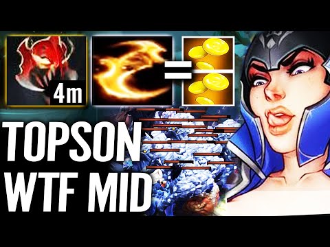 🔥 4 MIN MoM - TOPSON WTF Luna MID Big Stack Fast Farm 100% Crazy OG Core Dota 2 Pro Guide