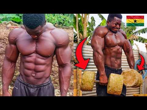 NO GYM – NO PROTEIN POWDER 😱 How Samuel Kulbila Got RIPPED –  African Bodybuilder