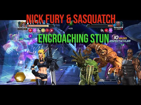 AWS20: S3NSU vs x7v - R3 Nick Fury & Sasquatch on Encroaching Stun - Marvel Contest of Champions
