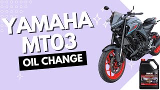 Yamaha MT03 Oil Change Tutorial | Learn from My First-Time Experience