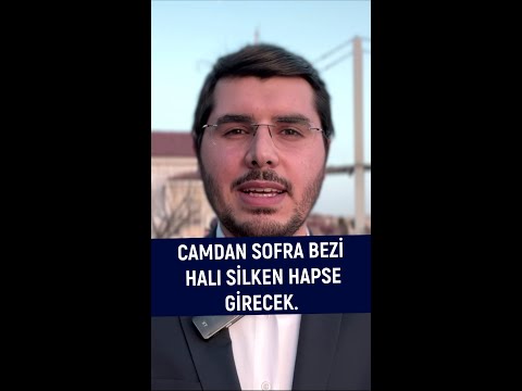 Camdan Halı veya Sofra Bezi Silken Hapse Girecek!