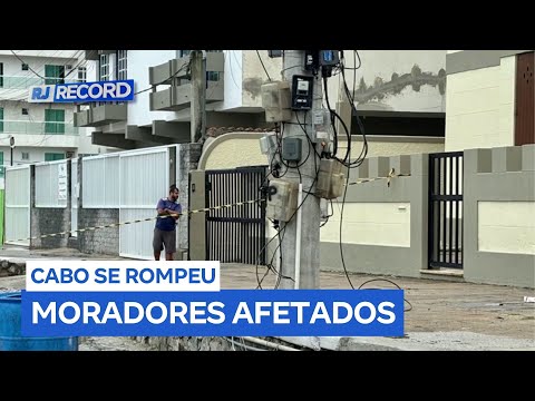 Urubu bate em poste e causa apagão em Arraial do Cabo (RJ)