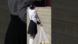 國學院大學 カラーガード 建国記念の日 明治神宮　奉納演技