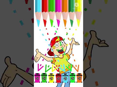 #Trash cans #Learn colors #Coloring pages #Shorts