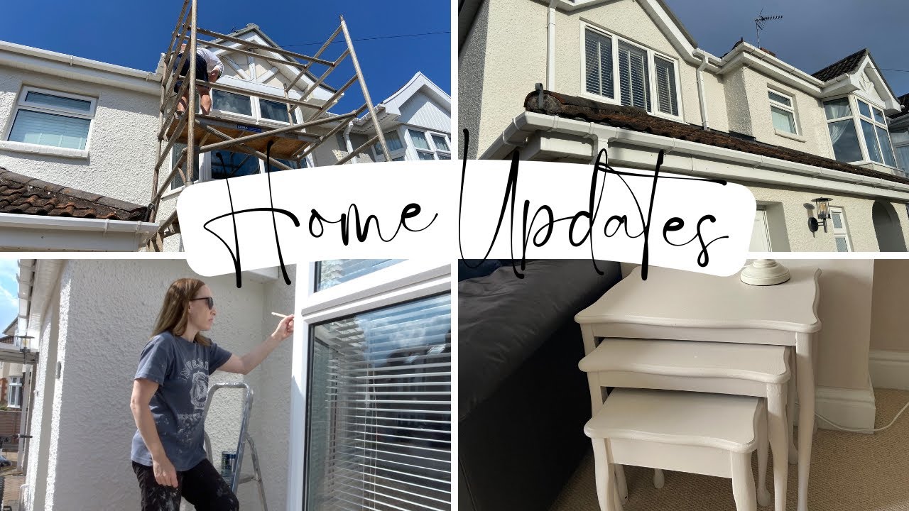 Watch video Home Updates on a Budget | Exterior House Painting | UPVC Front Door Now Home Updates on a Budget | Exterior House Painting | UPVC Front Door