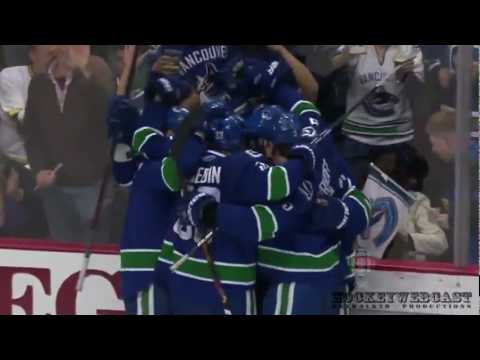 Daniel Sedin Sick Between The Legs Goal vs Calgary Flames - April 10th 2010 (HD)