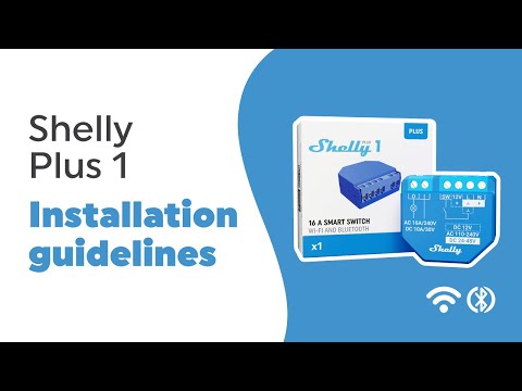Shelly Plus 1 -  Installation video
