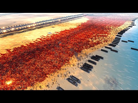 3.7 million Demonic army Beach Landing Vs Elite joint Modern Army - Ultimate Epic Battle Simulator 2