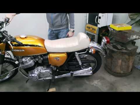 Honda CB750 Four 1971 first start after restoration