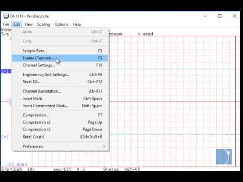 Enabling Channels with the DI-1110