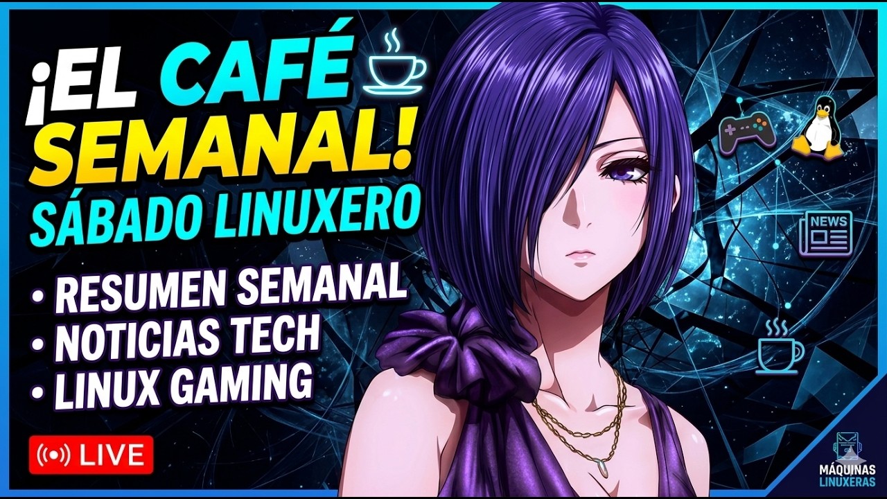 ¡El Café Semanal! ☕ Sábado Linuxero: Resumen Semanal, Noticias Tech y Linux Gaming🐧