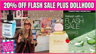 Bath & Body Works 20% OFF FLASH SALE TONIGHT | PLUS NEW DOLLHOOD & NO DIVING SCENT