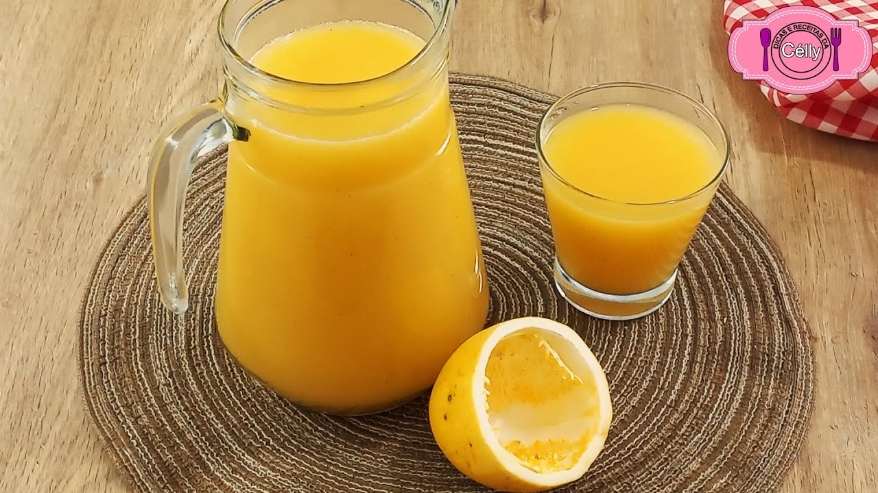 SUCO DA CASCA DO MARACUJÁ RENDE MUITO E FICA DELICIOSO