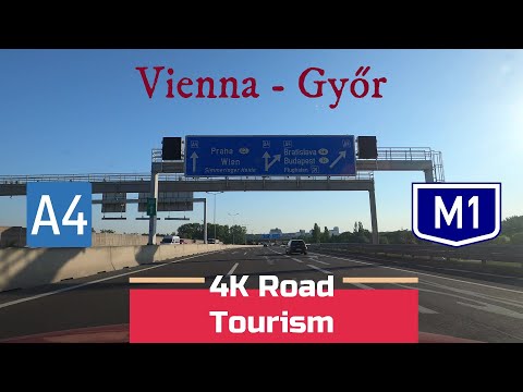 Driving Austria & Hungary: A4 & M1 Vienna - Győr - 4k motorway drive East Austria / West Hungary