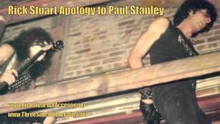 Rick Stuart Apology to Paul Stanley