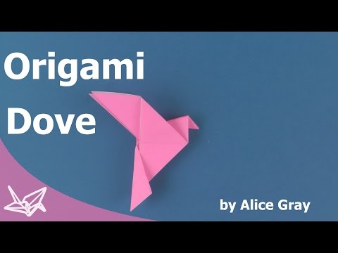 折り紙の平和 (Origami peace dove)