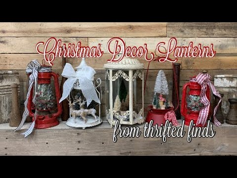 DIY Christmas Lanterns || Thrifted || Trash to Treasure