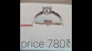 Heart shape zircon / silver ring / valentine gift / beautiful /stylish