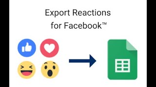 Export Reactions for Facebook™
