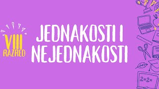 Jednakosti i nejednakosti