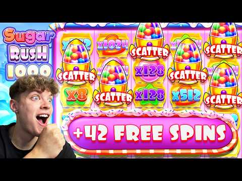 MY LUCKIEST SUGAR RUSH 1000 SESSION EVER! (SO MANY RETRIGGERS)
