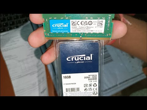 Crucial RAM 16GB DDR4 3200 MHz Laptop Memory unboxing/review