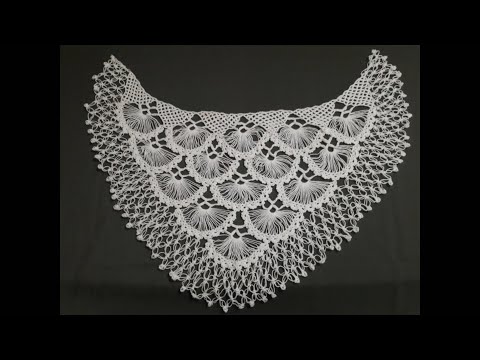 Crochet Shawl - Part 1 - Explained in English with English Subtitles