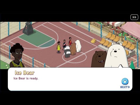 We Bare Bears Match3 Repairs #9 Downtown - Panda's Date, Play Basketball