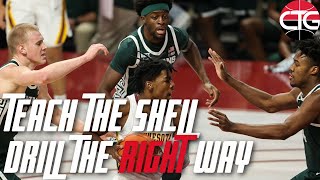 The BEST Basketball Defense Shell Drill - "Vision" Jack Bennett