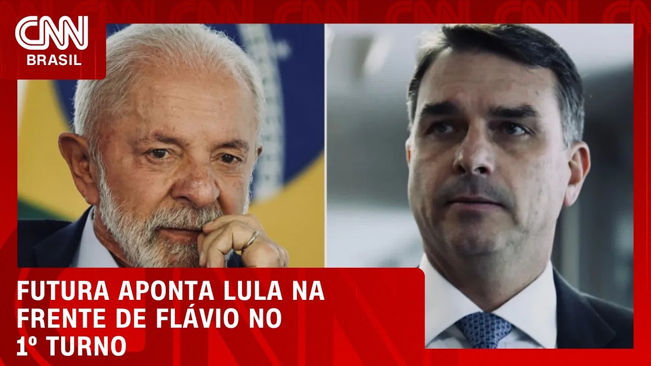 Futura: Lula tem 38,7% no 1° turno; Flávio, 33,6% | CNN 360°