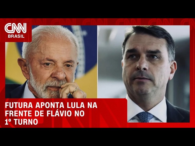 Futura: Lula tem 38,7% no 1° turno; Flávio, 33,6% | CNN 360°