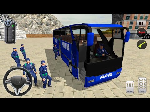 American Police Bus Mountain Driving Simulator - Android Gameplay