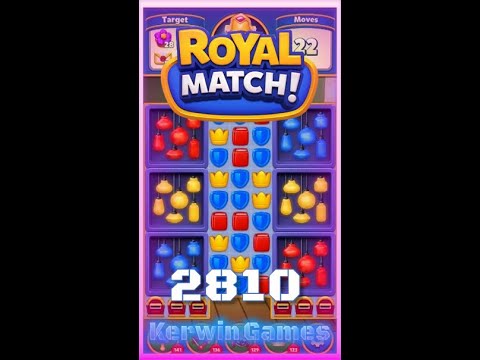 Royal Match Level 2810 - No Boosters Gameplay