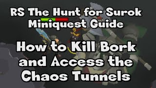 RS l How to Kill Bork and Access the Chaos Tunnel l The Hunt for Surok Miniquest Guide l RuneScape