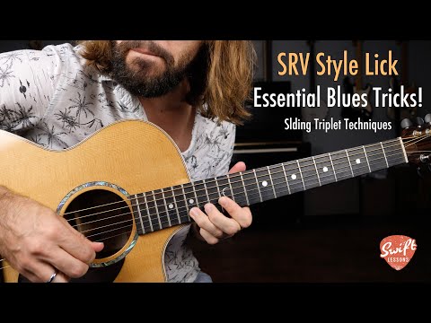Easy SRV Style Triplet Lick | Blues Guitar Lesson