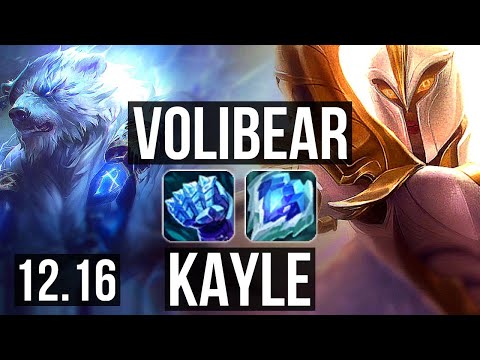 VOLIBEAR vs KAYLE (TOP) | 8/2/9, Godlike, 300+ games | EUW Master | 12.16