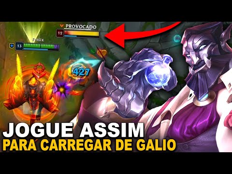 MONO GALIO TE PREPARANDO PARA SUBIR DE ELO NA SOLOQ | COMO JOGAR DE GALIO SEM DEPENDER DO JUNGLE