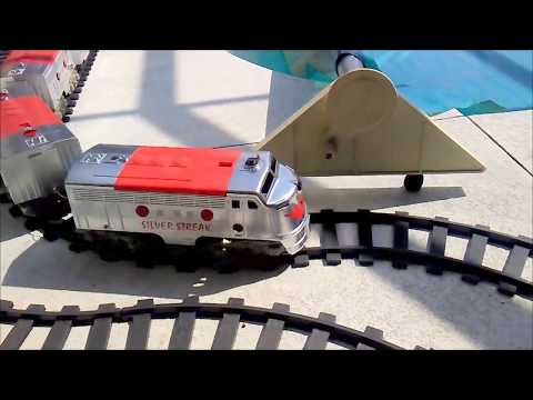 Mighty Casey train repainted silver and redesigned