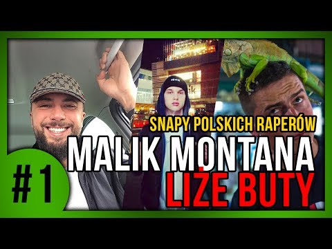 MALIK MONTANA LIŻE BUTY! - SNAPY POLSKICH RAPERÓW! #1