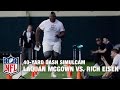 405-Pound Tight End LaQuan McGowan vs. Rich Eisen in 40-Yard Dash Simulcam Race | NFL