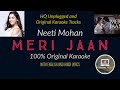 Gangubai Kathiawadi | Meri Jaan Karaoke with English and Hindi Lyrics | Neeti Mohan |#creationsmusic