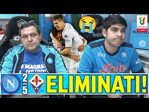 ELIMINATI... CHE DELUSIONE! NAPOLI-FIORENTINA 2-5 | LIVE REACTION NAPOLETANI