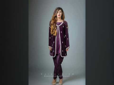 Stylish velvet stitch shirts designs for girls #stylish #style #shirts #girl #india #pakistan #2022