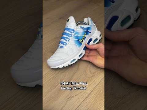 Nike Tuned Air Max Plus (TN’s) Lacing Tutorial! 🥶😮‍💨 #sneakers #tutorial #airmax #shoelaces