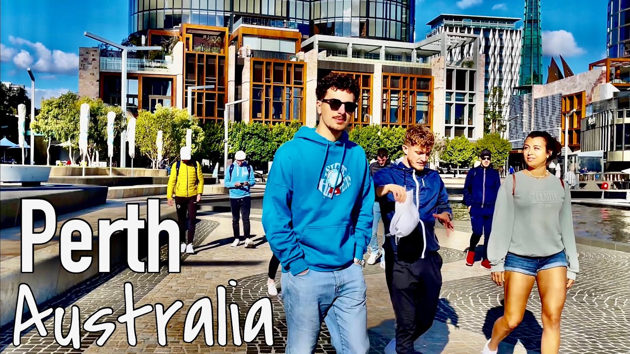 Immersive street-level walking tour through Perth, Australia, showcasing authentic urban landscapes, local architecture, and the vibrant atmosphere of the city's neighborhoods