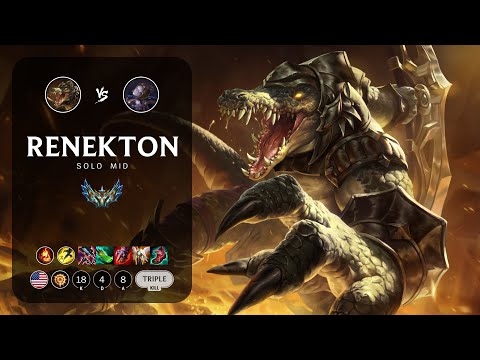 Renekton Mid vs Orianna - NA Challenger Patch 13.24