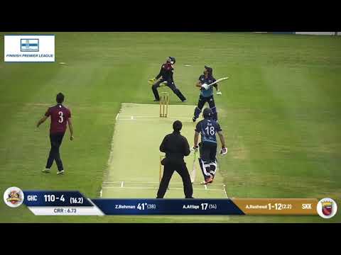 MOM: A. Rasheed - GHC vs SKK | Highlights | Finnish Premier League | European Cricket Series 2020