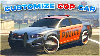 How To Customize Police Cars In GTA 5 Story Mode! (Save Custom Cop Car)