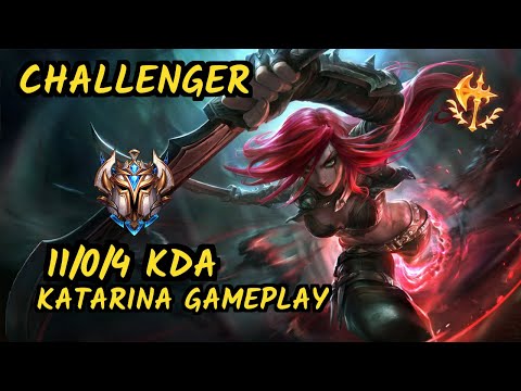 KatEvolved (KATARINA) vs IRELIA - 11/0/4 KDA MID CHALLENGER GAMEPLAY - NA