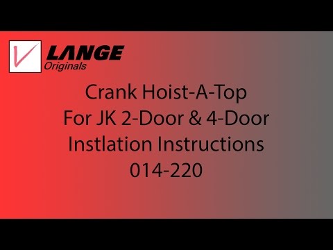 014-220 Crank Hoist-A-Top for JK 2-Door and 4-Door 1